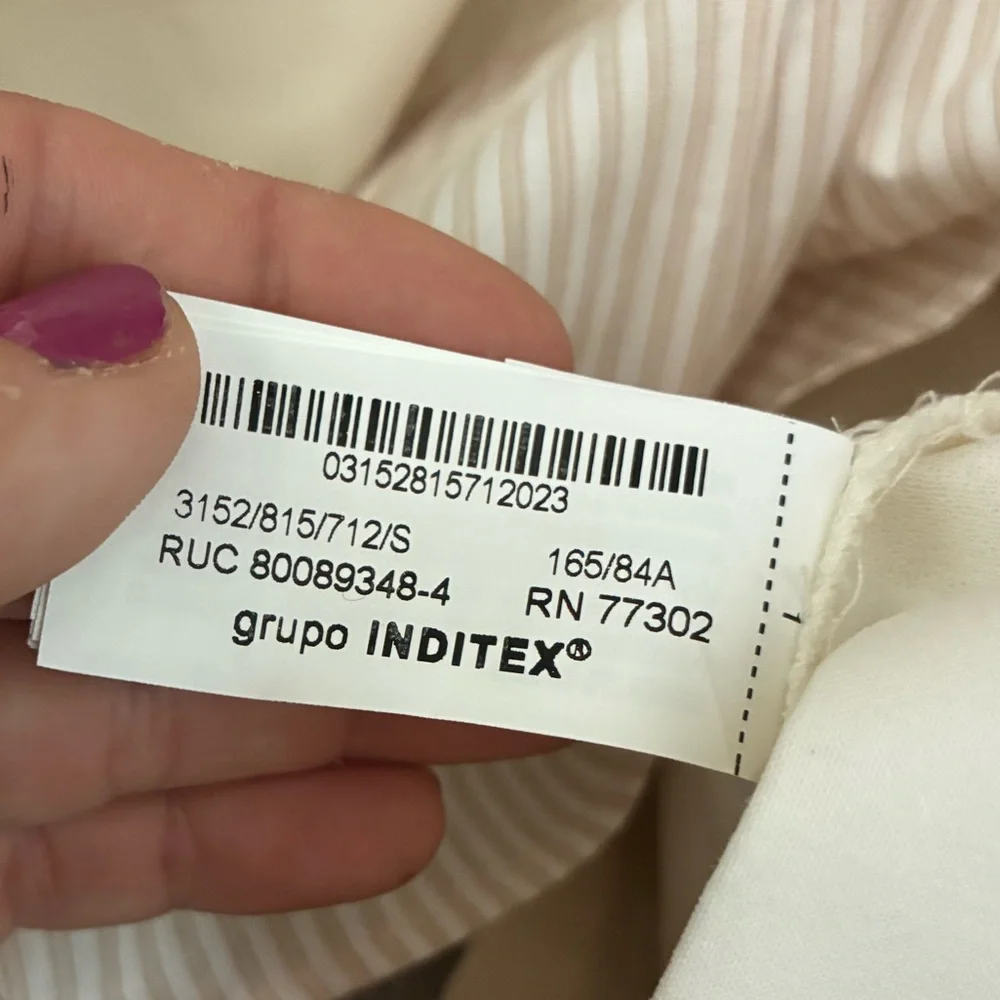 Zara NWT striped ruffled jumpsuit dress 3152/815